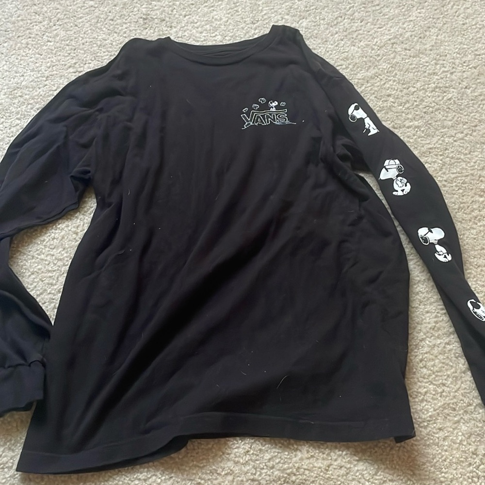 Vans snoopy long sleeve shirt